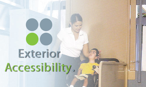 exterior accessibility banner